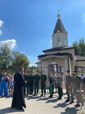 Иерей Сергий Липень обратился к военнослужащим с пастырским словом