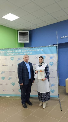 Сестру Марфо - Мариинского Сестричества наградили Благодарственным письмом за волонтерство