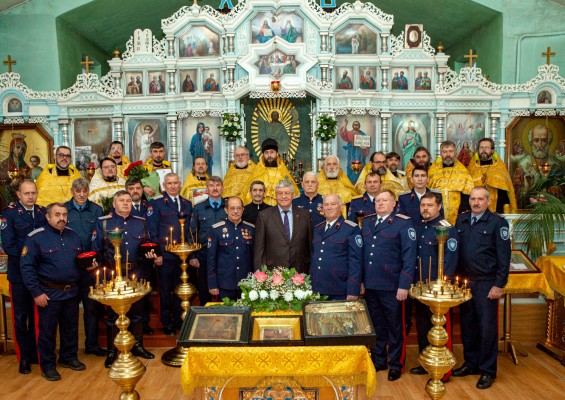 В день памяти священномученика Серафима (Чичагова), Петроградского митрополита, в храме Архистратига Михаила п. Каменоломни прошло соборное Богослужение