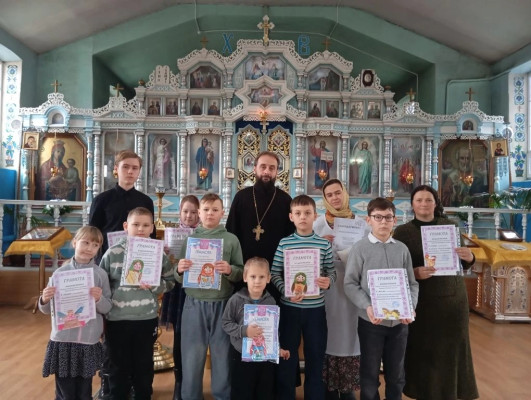 В воскресной школе «Благовест» подвели итоги художественного конкурса "Масленица"