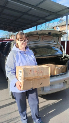 Груз добра и благодарности: прихожане храма из села Алексеевки поздравили бойцов в госпитале с Днем Победы