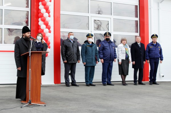 В Октябрьском районе торжественно открыли новую пожарную часть №248 в ст. Заплавской Бессергеневского сельского поселения