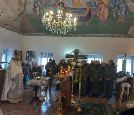 В праздник Крещения Господня в храме Вознесения Господня молились военнослужащие 150-й дивизии