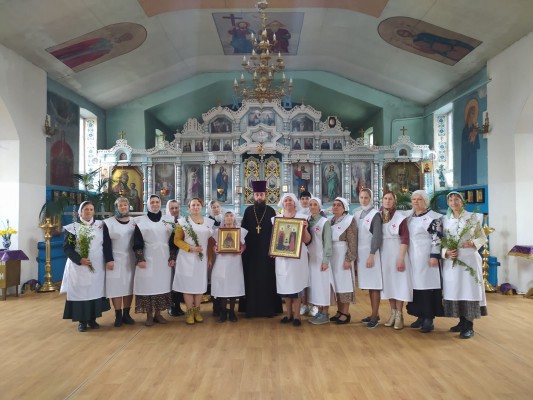 В храме Архистратига Михаила п. Каменоломни молитвенно почтили память преподобноисповедника Сергия (Сребрянского)