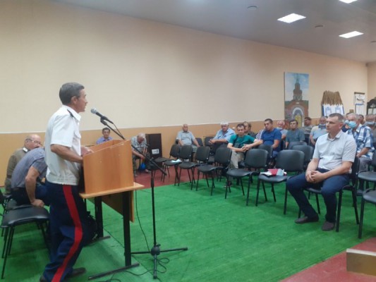 Протоиерей Константин Федосеев принял участие в Большом Круге станичного казачьего общества «Кривянское»