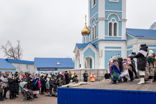 Духовенство и прихожане храмов Нижнедонского благочиния Октябрьского района приняли участие в Дне богатыря