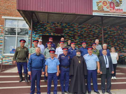 Отчётно-выборное собрание казаков х. Красный Кут